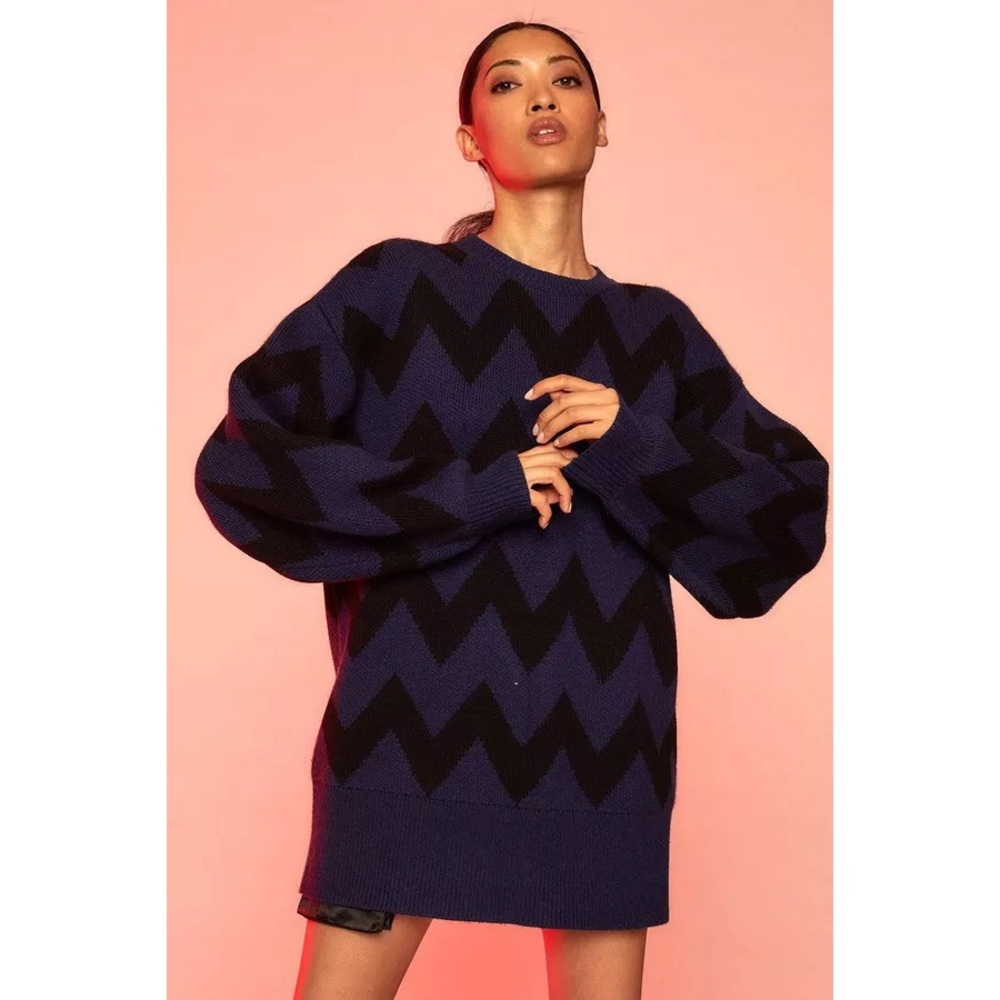 NWT Cynthia Rowley Chevron Sweater XS